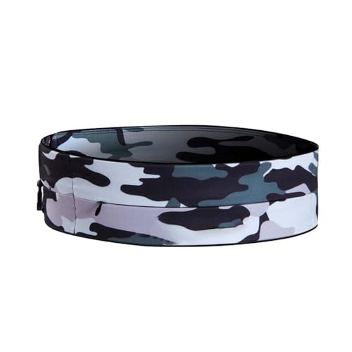 AnsrJ Slim Running Belt,Pockets with Zippers,Waist Pack for Phone Holder. - color: camouflage, size: X-Large