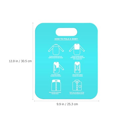 2Pcs Shirt Folder Boards, Plastic Clothes Folding Boards T Shirt Organizer Clothes Sweaters Folding Tools for Home, Travel, Retail Stores (Adults Size)