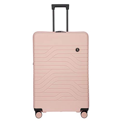 Bric's B|Y Ulisse Checked Luggage with Spinner Wheels – Expandable Lightweighted Hard Shell Suitcase, TSA Combination Lock - Removeable Wash Bag Included - 30 Inch, Pearl Pink - color: Pearl Pink, size: Checked-large