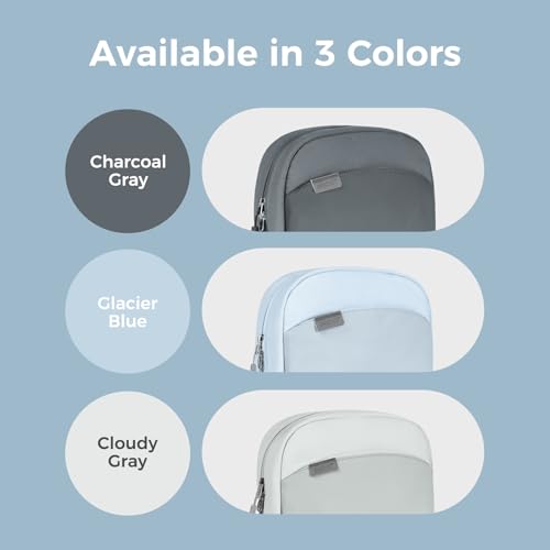 pack all Travel Toiletry Bag, Large Capacity, Durable Oxford Fabric - color: Glacier Blue