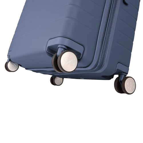 Jessica Simpson Countryside 2-Piece Set (21" & 30") Expandable 8-Wheel Spinner Large Checked Luggage Suitcase, Oceanview - color: Oceanview, size: 2-Piece Set