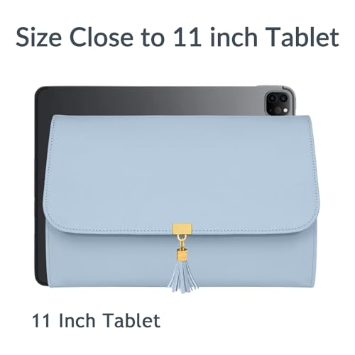 MATEIN Travel Jewelry Case, Compact Ring Organizer Carrying Bag, Blue - color: Blue