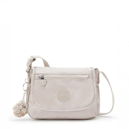 Kipling Sabian Printed Crossbody Mini Bag - color: Metallic Glow, size: 7.75''L x 5.75''H x 3.5''D