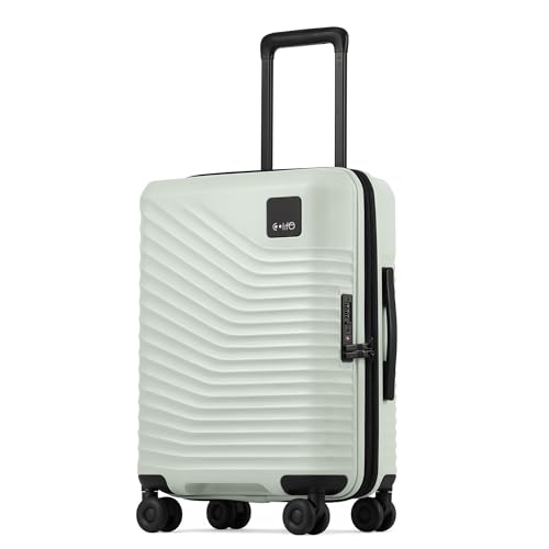 Coolife Luggage Carry-On, Lightweight PC Hardside Suitcase, 20-Inch, Black - color: Light Green, size: Carry-On 20-Inch