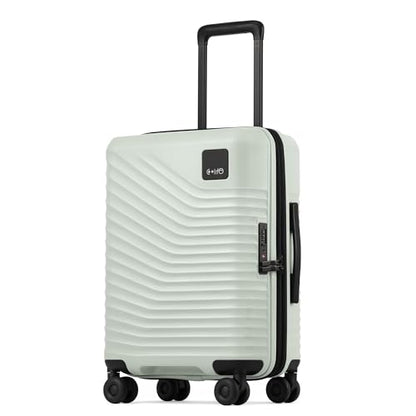 Coolife Luggage Carry-On, Lightweight PC Hardside Suitcase, 20-Inch, Black - color: Light Green, size: Carry-On 20-Inch