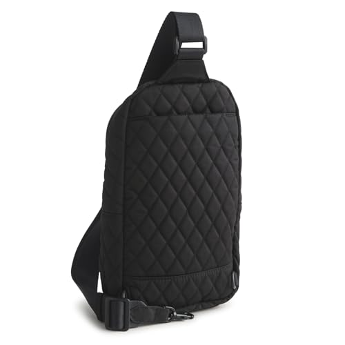 Vera Bradley Women's Premium Cotton Lorman Sling Backpack – Crossbody Purse for Travel – Moonless Night - color: Moonless Night