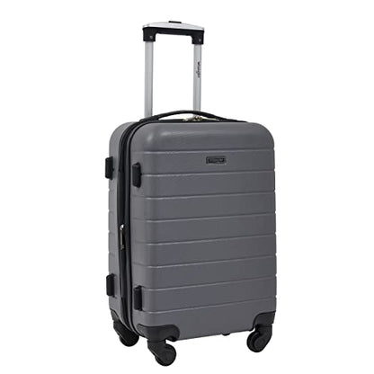 Wrangler Smart Spinner Hardside Luggage, 22-Inch Carry-On, Quiet Shade - color: Quiet Shade, size: Carry-On Only