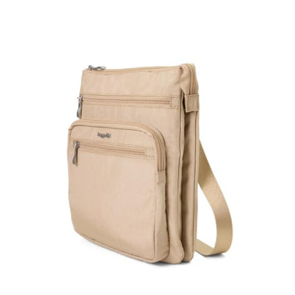 Baggallini Out and About Crossbody - color: Macadamia Shimmer