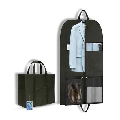 Travel Garment Suit Bag 43" for Hanging Clothes Storage for Men Suits Shirt - size: 43" 1PK