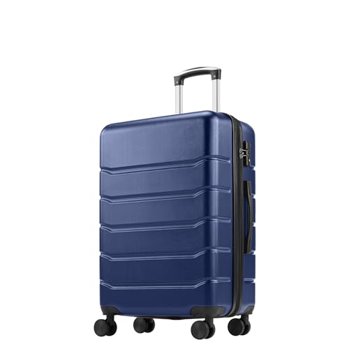 OLIXIS 20 Inch Carry-On Luggage, Hardside Suitcase with Spinner Wheels, Lightweight ABS Hard Shell Travel Luggage, TSA Approved Lock, Expandable Small Suitcase for Business & Travel–Blue - color: Blue, size: 20 IN