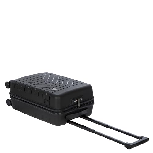 Bric's B|Y Ulisse Set of 2 Luggages with Spinner Wheels – Carry-On Airline Approved and Checked Expandable Lightweighted Hard Shell Suitcases, TSA Combination Lock - 21 Inch & 30 Inch, Black - color: Black, size: 2-Pieces (Carry-on & Checked-large)