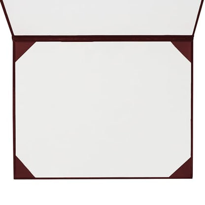 GraduationMall 8.5"x11" Smooth Padded Diploma Cover Certificate Holder Maroon,12-Packs - color: Maroon, size: 12 Packs