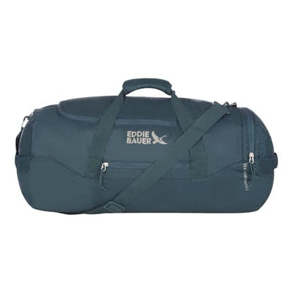 Eddie Bauer Stowaway Packable Duffel Bag | Travel | Foldable | Lightweight | Durable | Ripstop Polyester, 45L, Marine - color: Marine