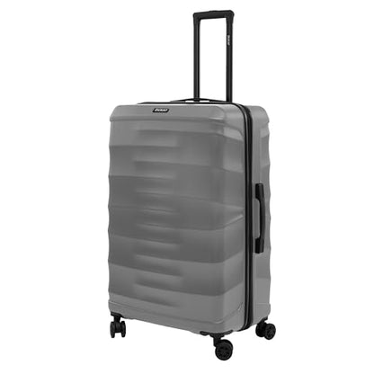 DUKAP RAV 28-Inch Large Hardside Spinner Luggage Durable Zippered Silver - size: 28 Inch