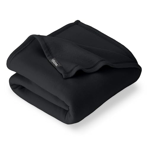Bare Home Polar Fleece Blanket (King, Black) | Premium Fleece, Warm & Cozy, Lightweight Blanket for Bed, Sofa, Camping, Travel and Cold Nights - color: 04 - Black, size: King