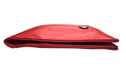 Big Skinny Women's Executive Bi-Fold Checkbook Slim Wallet, Holds Up to 40 Cards - color: Lipstick Red
