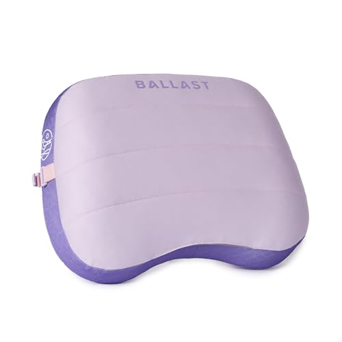 Ballast Beach Pillow – Comfy, Durable & Compact, Stays Put on Windy Beaches with Patented Sand Pouch, Inflatable Pillow for Beaches, Pools, Camping, Festivals and Travel (Starlight Purple) - color: Starlight Purple