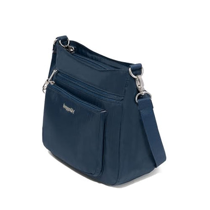 Baggallini EXPLORER ANTI-THEFT NORTHBOUND CROSSBODY - color: Admiral Blue