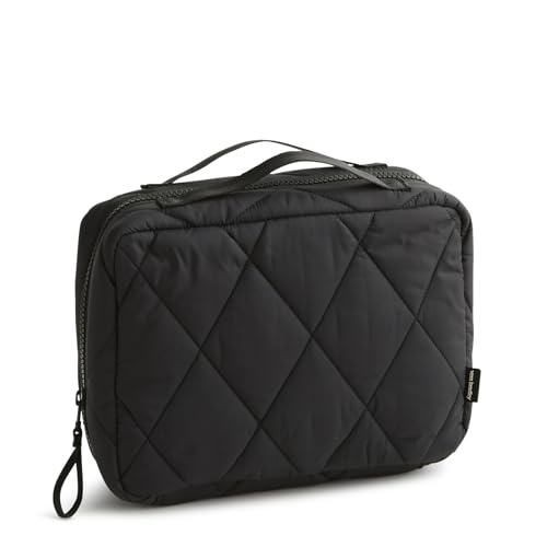 Vera Bradley Women's Featherweight Hanging Organizer – Travel Makeup Bag & Toiletry Storage – Moonless Night - color: Moonless Night