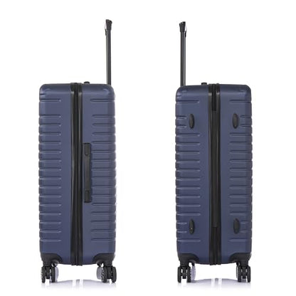 InUSA DEEP Luggage Set with Dual Spinner Wheels and Studs | Spacious Travel Suitcases with Ergonomic Handles | (20/24/28) 3 Piece Hardside Luggage Set | Blue - color: Blue, size: 3 Piece Set (20/24/28)