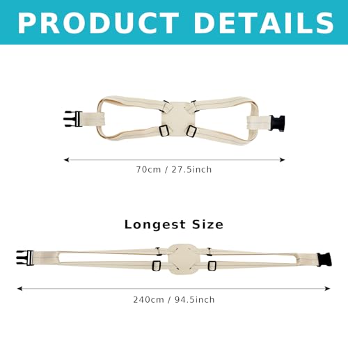 Travelkin Luggage Straps Bag Bungee for Suitcase Add a Bag TSA Approved - color: Almond white