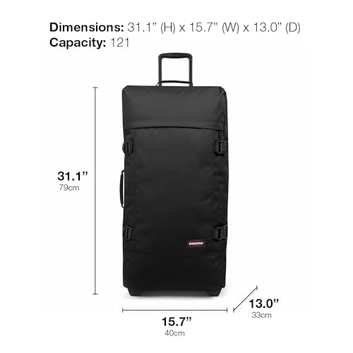 EASTPAK 121L Tranverz L – Large Softside Checked Luggage, Wine Burgundy - color: Wine Burgundy, size: 121 Liter Checked Bag