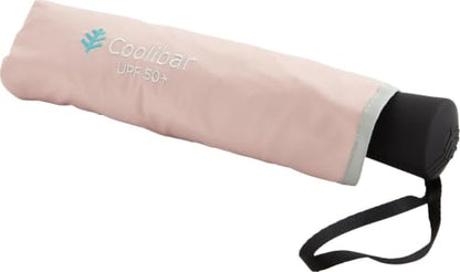 Coolibar Unisex Sanya Compact Umbrella - UPF 50+ Sun Protection - Cabana - color: Light Rose