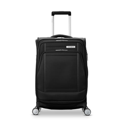 Samsonite UpLIFT Lightweight Large Checked Softside 3-Piece Luggage Set with Spinner Wheels - Expandable - Airline-Approved, Polyester Soft Suitcase for Ultra Light Travel - Black - color: Black, size: 3-Piece Set (CO/MD/LG)