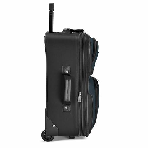 Travel Select Amsterdam Softside Expandable Luggage with Rolling Wheels, Navy, 21-Inch Carry-on - color: Navy, size: 21-Inch Carry-on