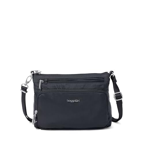 Baggallini Securtex Anti-Theft Keepsake Crossbody - color: Black