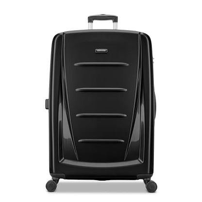 Samsonite Winfield 2 Hardside Expandable Luggage with Spinner Wheels, Brushed Anthracite, Checked-Large 28-Inch - color: Brushed Anthracite, size: Checked-Large Spinner