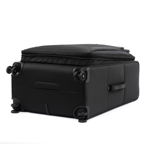 Travelpro Tourlite Softside 29" Expandable Luggage with 4 Spinner Wheels, Lightweight Suitcase, Checked Large, Black - color: Black, size: Checked-Large 29-Inch