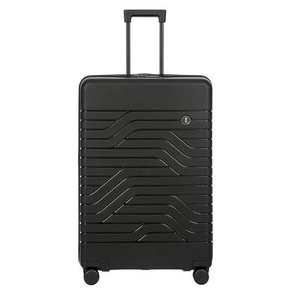 Bric's B|Y Ulisse Set of 2 Luggages with Spinner Wheels – Carry-On Airline Approved and Checked Expandable Lightweighted Hard Shell Suitcases, TSA Combination Lock - 21 Inch & 30 Inch, Black - color: Black, size: 2-Pieces (Carry-on & Checked-large)