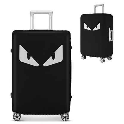 20 Inch Fabric Suitcase Cover (White Eye) - color: Black Fabric, size: 20" Suitcase Cover.