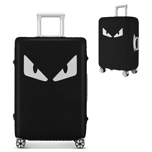 24 Inch Fabric Suitcase Cover (White Eye) - color: Black Fabric, size: 24" Suitcase Cover.