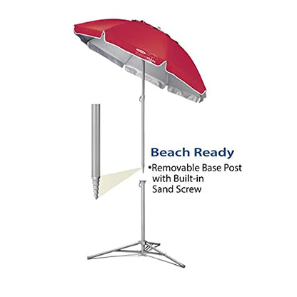 Wondershade Ultimate Portable Sun Shade Umbrella – Lightweight Adjustable Outdoor Patio & Beach Umbrella with Tripod Base (Purple) - color: Purple