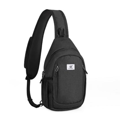 SKYSPER Sling Bag RFID Cross Body Bag Anti Theft Crossbody Backpack Travel Shoulder Daypack(Black) - color: Black