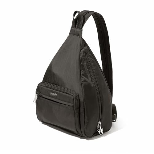 Baggallini Securtex Anti-Theft Vacation Convertible Sling - color: Charcoal