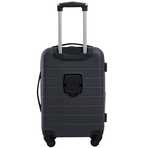 Wrangler Smart Spinner Hardside Luggage, 2 Piece Set, Dark Shadow - color: Dark Shadow, size: 2 Piece Set
