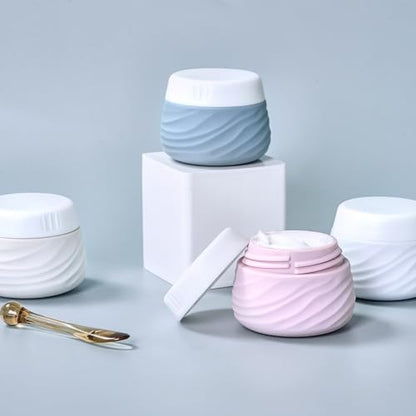 Eternal Moment Travel Containers for Toiletries 1.7 OZ Cosmetic Jar - color: Blue, size: 50ml