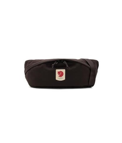 Fjällräven Ulvo Hip Pack Medium - Waterproof Bergshell Fabric, Durable Storage, Adjustable Belt- Hiking, Travel - color: Black Oak