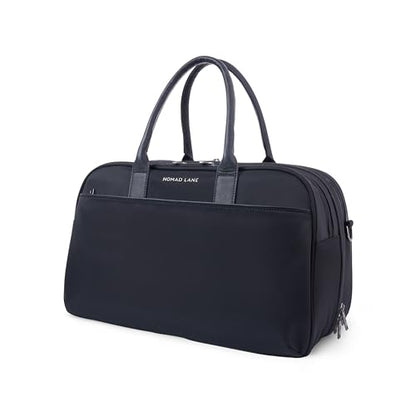 Nomad Lane Carry-On Luggage Duffel Bag, Durable & Lightweight Suitcase. Bento Bag, Personal Item Weekender Travel Bag for Men & Women, Black - color: Black