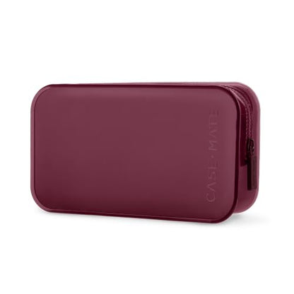 Case-Mate Jelly Makeup Bag - Waterproof Zipper Pouch - Mulberry - color: Mulberry