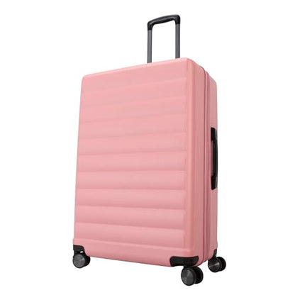 TRIPS EON 28-Inch Lightweight Durable Hardside 8-Wheel Spinner Checked Suitcase Size Luggage, Ash Rose - color: Ash Rose, size: LARGE CHECKED