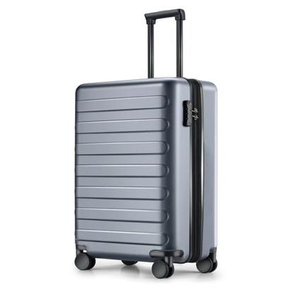 NINETYGO Carry On Luggage 22x14x9 Airline Approved, 20 Inch Luggage with Smooth Spinner Wheels, Lightweight, Hard Shell PC Suitcase Carry-On, Travel Luggage, TSA Approved (Grey, Rhine Basic) - color: 02-Grey (Basic), size: Carry-On 20-Inch