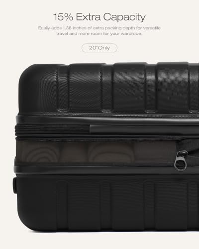 Coolife Luggage Set, 3 Piece Lightweight Durable Hardshell, Onyx - color: Onyx