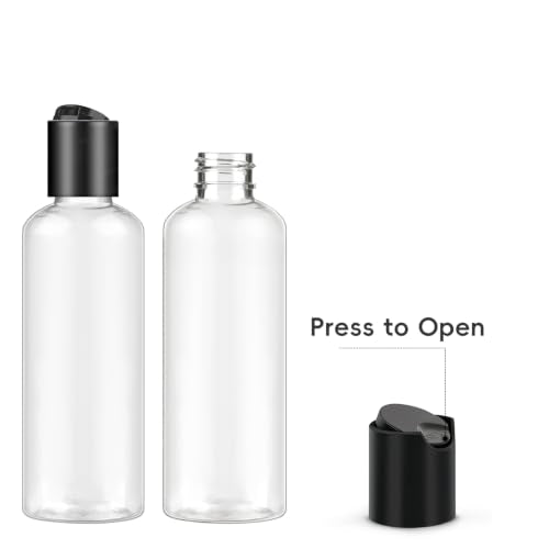 TUZAZO 10 Pack 3.4 oz Travel Bottles TSA Approved for Toiletries - color: Clear
