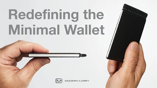 Modern Carry Eclipse Card Holder – Full-Coverage Elastic Minimalist Wallet for Men & Women, Slim Front Pocket Card Case, Secure Stretch Band Holds 2–12 Cards & Cash, Ultra-Thin Everyday Carry (Black) - color: Black