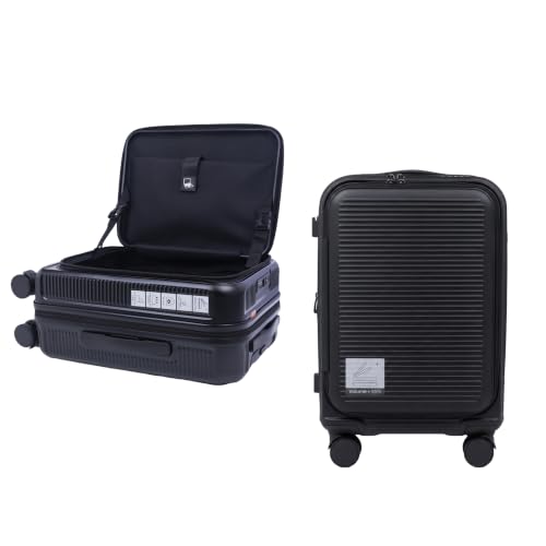 20" Carry On Luggage, Small Top Opening Suitcase, Black - color: Black