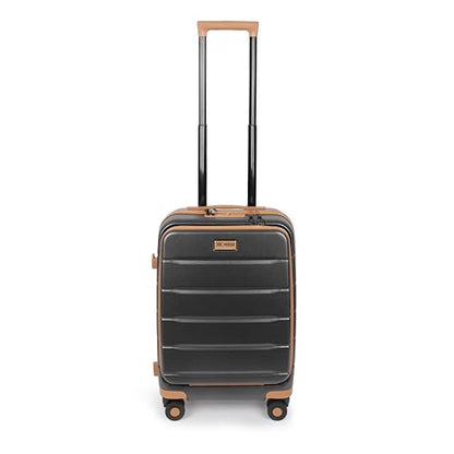 20'' Expandable Carry on Luggage Front Opening,w/TSA LOCK - color: Grey, size: 20" Carry On